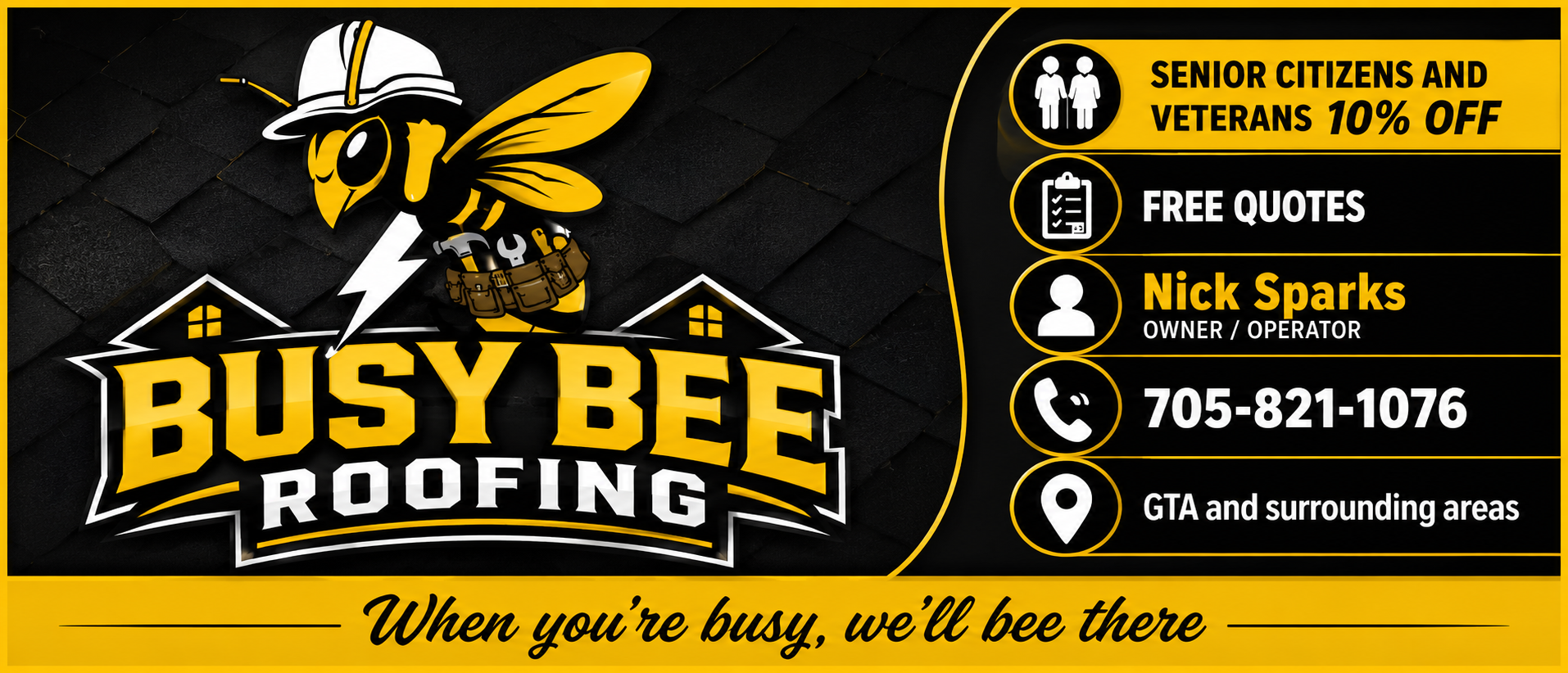 Busy Bee Roofing Logo